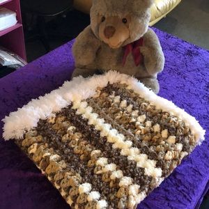 Crocheting baby blanket